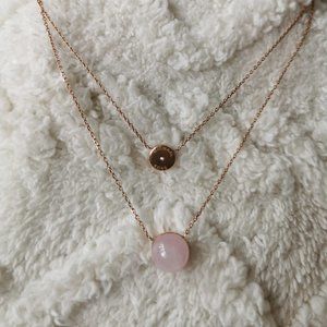 MICHAEL KORS Precious Metal-Plated Gold Two Tone Pendants Necklace